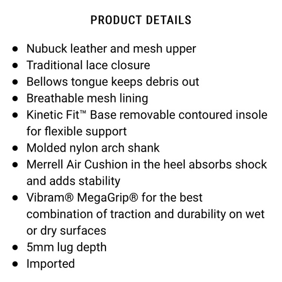 NWT Merrell Moab FST 2 J77466 Hiking Shoes Mega Grip Women’s Size 6.5 - Picture 2 of 10